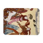 Mittelalterliche Szene von Georges Barbier Magnet (Horizontal)