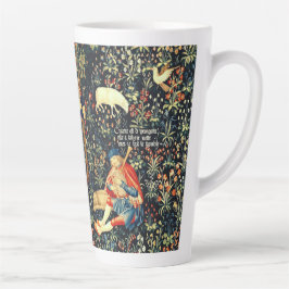 Mittelalterliche Tapisserie-Hirten und Schafe Milchtasse
