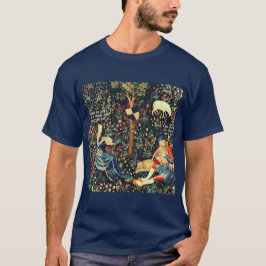 Mittelalterliche Tapisserie-Hirten und Schafe T-Shirt