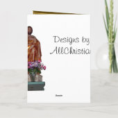 Mittelalterliche Taufe Feiertagskarte (Rückseite)