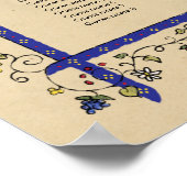 Mittelalterliche Tiere Hochzeitskarte Poster (Ecke)