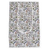 Mittelalterliche Tiere Mill flecht weiße Geschenkt Mittlere Geschenktüte (Rückseite)