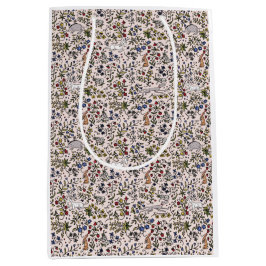 Mittelalterliche Tiere Mill fleurs rosa Geschenkta Mittlere Geschenktüte