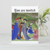 Mittelalterliche Veranstaltung Einladung (Stehend Vorderseite)