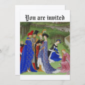 Mittelalterliche Veranstaltung Einladung (Vorne/Hinten)