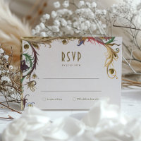 Mittelalterliche viktorianische Hochzeits-RSVP-Ant