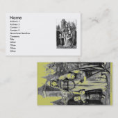 Mittelalterliche Visitenkarte (Vorne/Hinten)