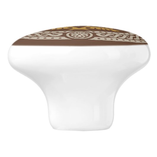 Mittelalterliche Vögel Keramikknauf (Seitenansicht)