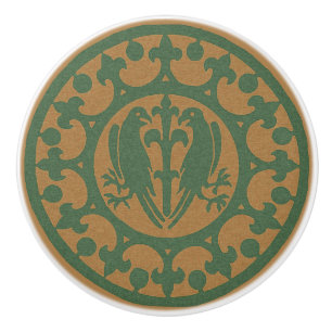 Mittelalterliche Vögel Keramikknauf