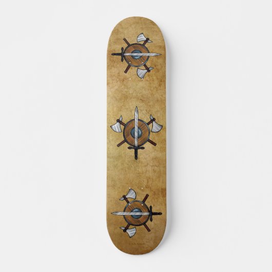 Mittelalterliche Waffen Skateboard (Vorne)