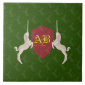 Mittelalterliche Wappen Fliese (Vorderseite)