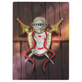 Mittelalterliche Wappen Klemmbrett (Rückseite)