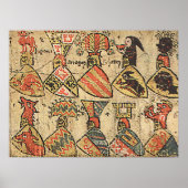 Mittelalterliche Wappen Poster (Vorne)