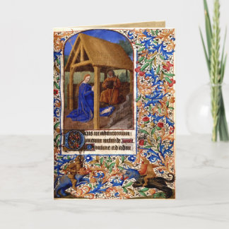 Mittelalterliche Weihnachtskarte 1 Feiertagskarte