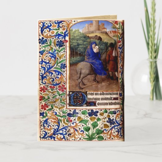 Mittelalterliche Weihnachtskarte 5 Feiertagskarte (Vorderseite)
