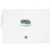 Mittelalterliche Weihnachtskarte des modernen Haus (Rückseite Horizontal)