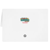 Mittelalterliche Weihnachtskarte des modernen Haus (Rückseite Horizontal)