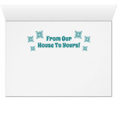 Mittelalterliche Weihnachtskarte des modernen Haus (Innenansicht Horizontal (Unten))