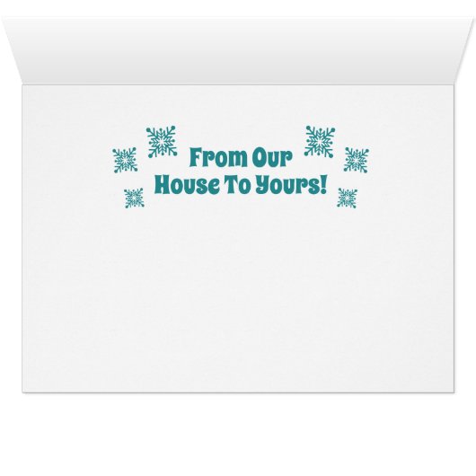 Mittelalterliche Weihnachtskarte des modernen Haus (Innenansicht Horizontal (Unten))