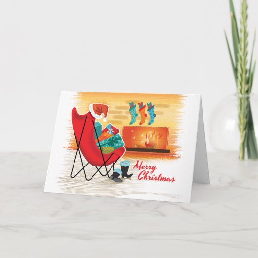 Mittelalterliche Weihnachtskarten mit moderner Stu Feiertagskarte (Vorderseite)