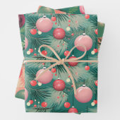 Mittelalterliche Weihnachtsschmuck in Rosa Geschenkpapier Set (Beispiel)