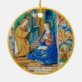Mittelalterliche Weihnachtszeit Keramik Ornament (Hinten)