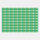 Mittelalterliche Weihnachtszeit mit moderner grüne Geschenkpapier Set (Vorderseite)