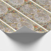 Mittelalterliche Weltkarte ab 1525 Geschenkpapier (Ecke)