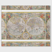 Mittelalterliche Weltkarte ab 1525 Geschenkpapier (Flach)