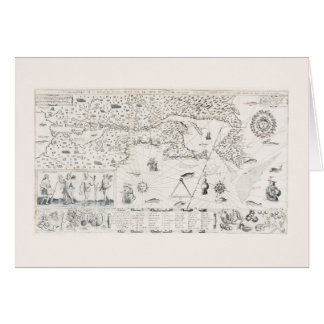 Mittelalterliche Weltkarte Quebec Nouvelle-Frankre