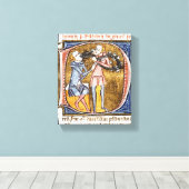 "Mittelalterliche Zahnmedizin" Leinwanddruck (Insitu (Holzboden))