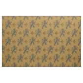 Mittelalterliche zügellose Löwe-Lilie Stoff (Fat Quarter (45,7 x 55,9 cm))