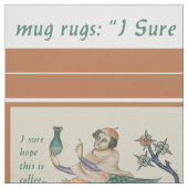 Mittelalterlicher Alchemist DIY-Mug-Rug-Stoff Stoff (Muster)