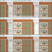 Mittelalterlicher Alchemist DIY-Mug-Rug-Stoff Stoff (Kachel)