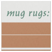 Mittelalterlicher Alchemist DIY-Mug-Rug-Stoff Stoff (Nahaufnahme)