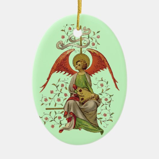 Mittelalterlicher Angel Keramik Ornament (Vorne)