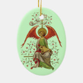 Mittelalterlicher Angel Keramik Ornament (Hinten)