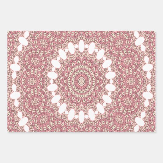 Mittelalterlicher arabischer Stil Symmetrisches Mu Geschenkpapier Set (Vorderseite 3)