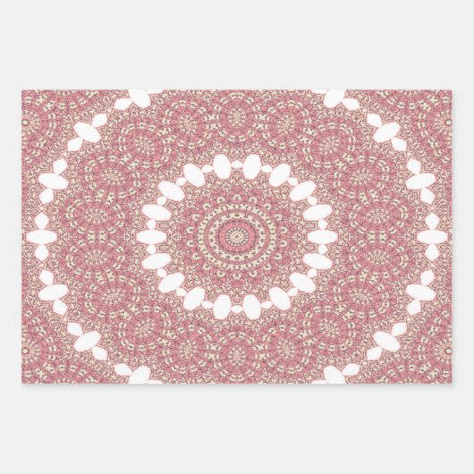 Mittelalterlicher arabischer Stil Symmetrisches Mu Geschenkpapier Set (Vorderseite 2)