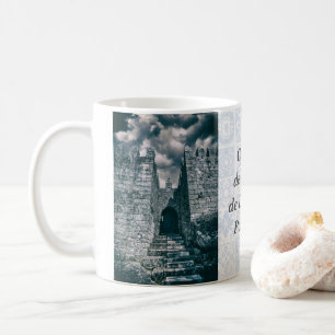 Mittelalterlicher behieltest kaffeetasse