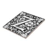 mittelalterlicher beleuchteter Buchstabe Z Fliese (Seite)