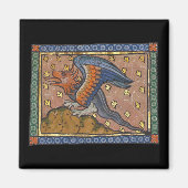 Mittelalterlicher Bestiardrache c. 1270 Magnet (Vorne)