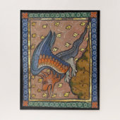 Mittelalterlicher Bestiardrache c. 1270 Puzzle (Vertikal)