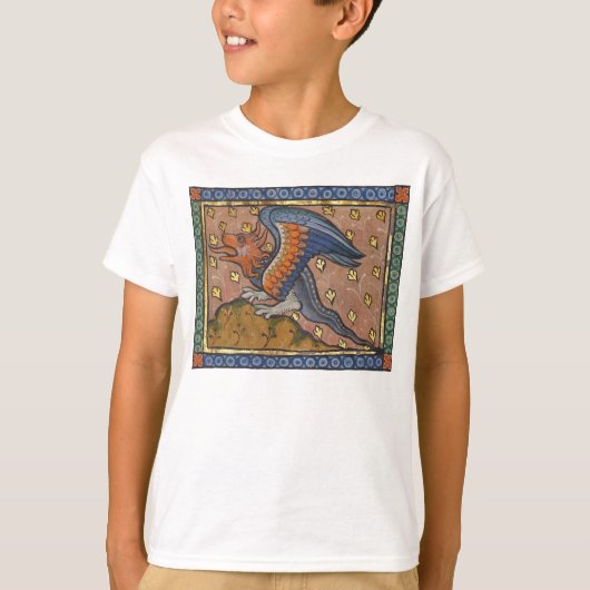 Mittelalterlicher Bestiardrache c. 1270 T-Shirt (Vorderseite)
