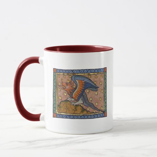 Mittelalterlicher Bestiardrache c. 1270 Tasse (Links)