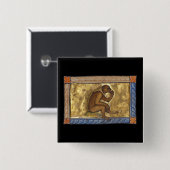 Mittelalterlicher Bestiarmonkey um 1270 Button (Vorne & Hinten)