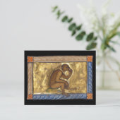 Mittelalterlicher Bestiarmonkey um 1270 Postkarte (Stehend Vorderseite)