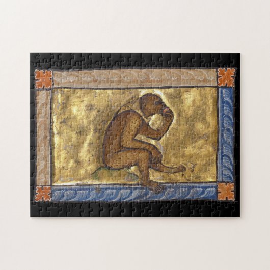 Mittelalterlicher Bestiarmonkey um 1270 Puzzle (Horizontal)