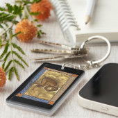 Mittelalterlicher Bestiarmonkey um 1270 Schlüsselanhänger (Vorderseite rechts)