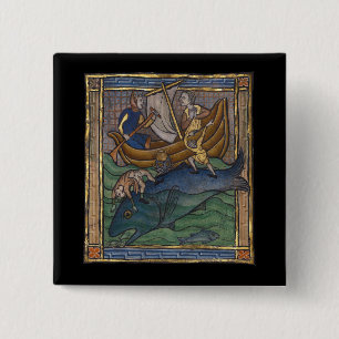 Mittelalterlicher Bestiarwal c. 1270 Button